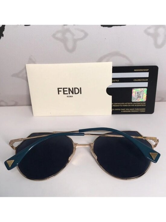 Fendi FF0194/S 0002A Blue Square Sunglasses – Women’s Luxury Eyewear main image 6